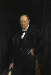 Winston Churchill (Sir William Newenham Montague Orpen, 1916 in bruikleen van de Churchill Chattels Trust)