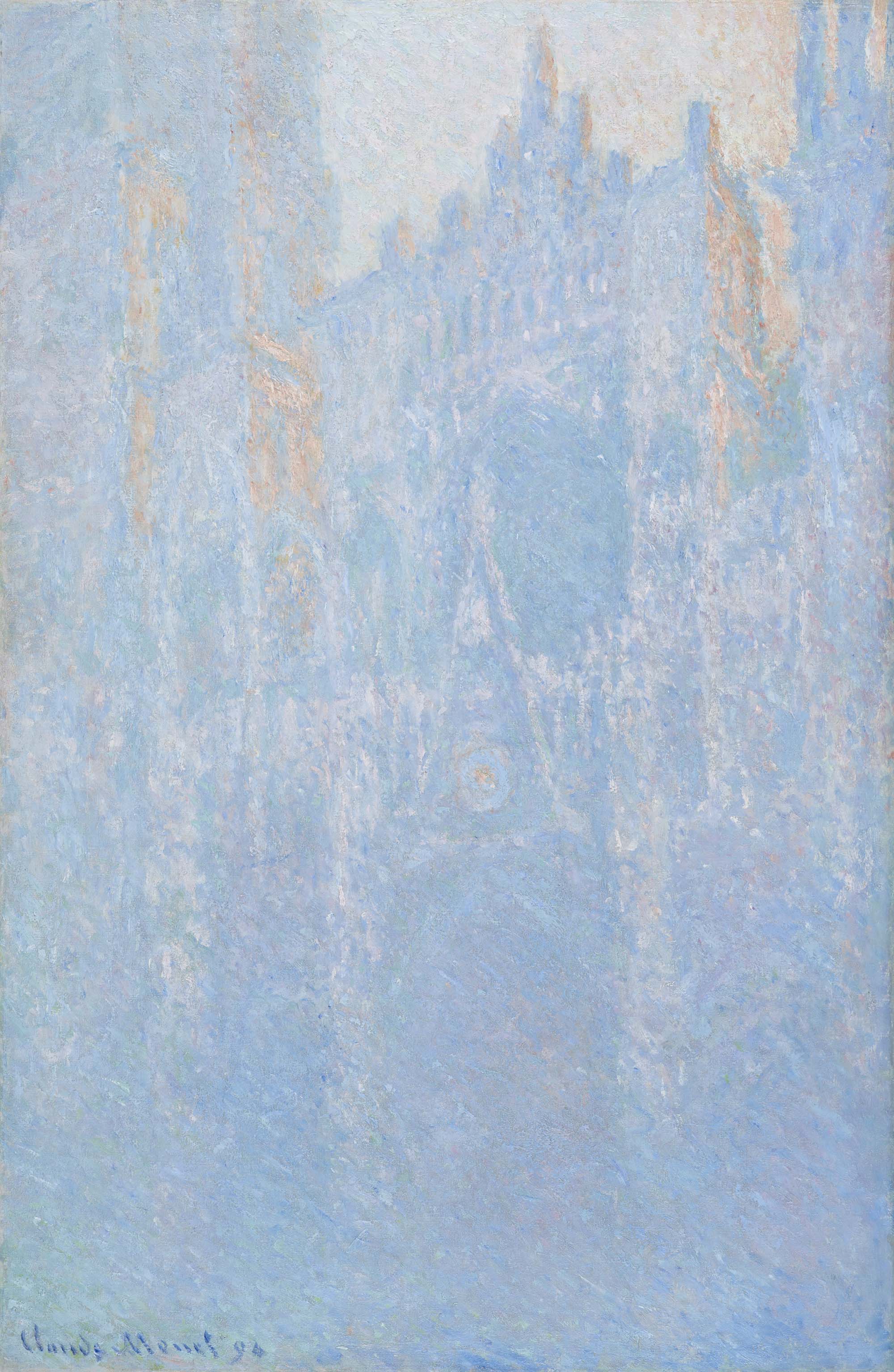 12_Claude Monet_Rouen kathedraal in de ochtendmist loweres