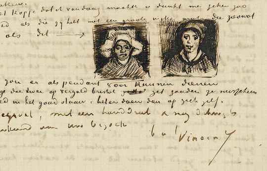 Amsterdam Van Gogh Museum voorbeeld brief van Van Gogh