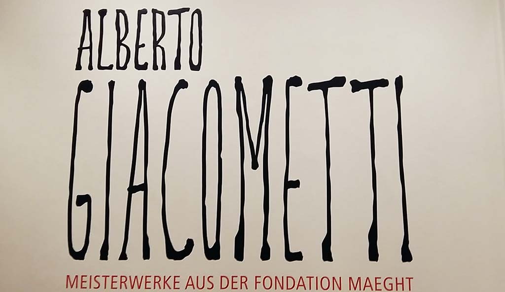 Poster tentoonstelling Alberto Giacometti Kunstmuseum Pablo Picasso in Müster