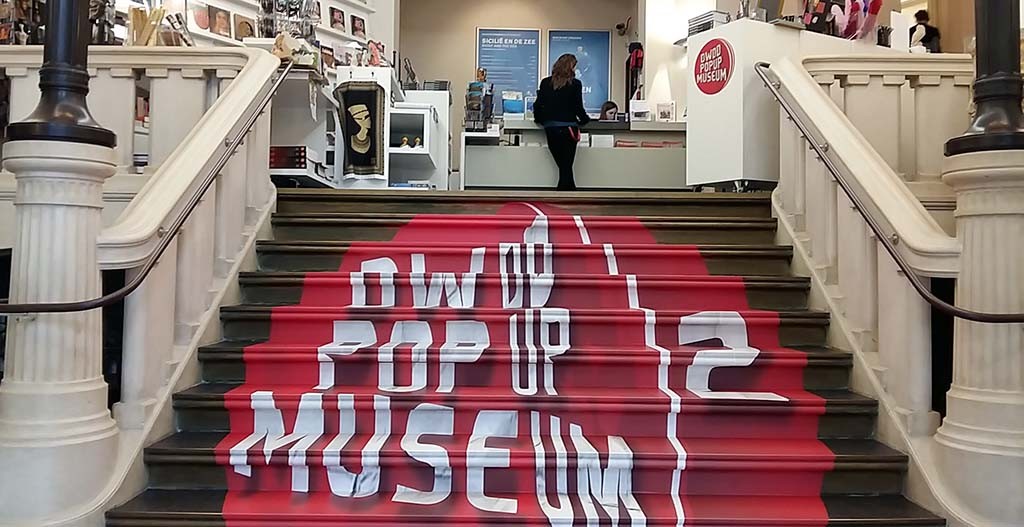 2016_DWDD 2e Pop Up Museum entree trap Allard Pierson Museum Amsterdam © Wilma Lankhorst