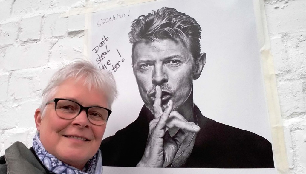 Wilma ontmoet Bowie in berlijn tijdens fototentoobstelling