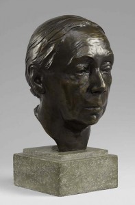 Käthe Kollwitz portret in brons coll The Baltimore Museum of Art