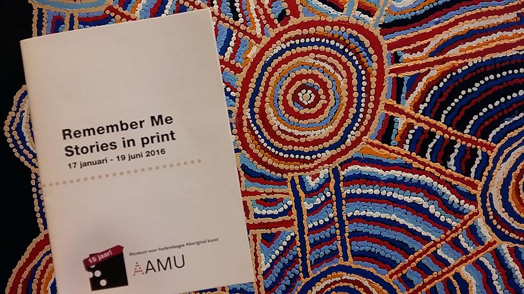 Aborigal kunst in Utrecht Remember Me foto Wilma Lankhorst