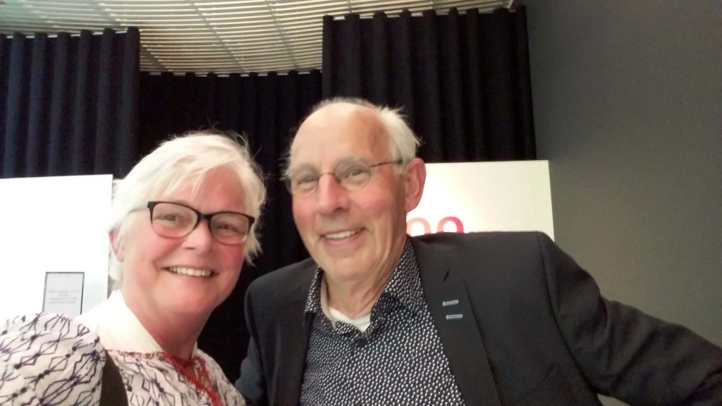 100ste 4daagse opening selfie Wilma met Henk Kroes foto Wilma Lankhorst