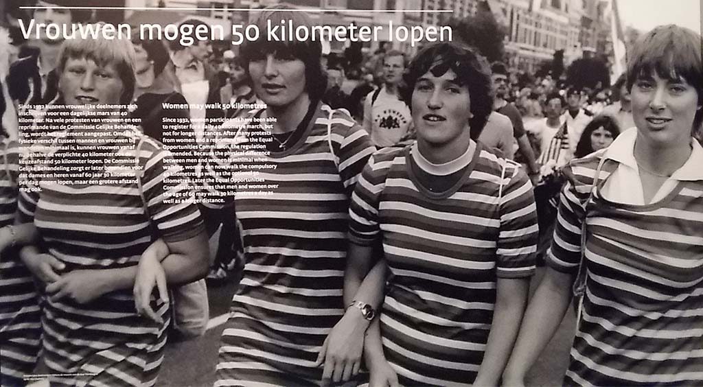 1980 vrouwen mogen 50 kilometer lopen tijdens de vierdaagse Museum het Valkhof