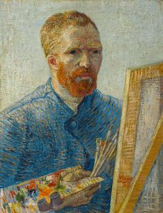 Zelfportret-als-schilder-1887-1888-Vincent-Van-Gogh- coll Van Gogh Museum AMS
