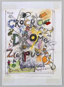 Machinespektakel-Affiche-Visite-la-Crocrodome-1977-Centre-Pompidou-©-Jean-Tinguely-coll.-Tinguely-Base