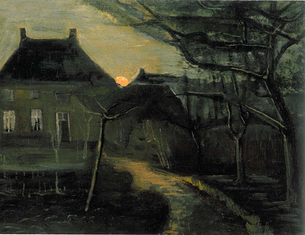 onthulling aquarel Van Gogh - schilderij Pastorie-in-Nuenen-1885-Vincent-van-Gogh-coll-HNBM