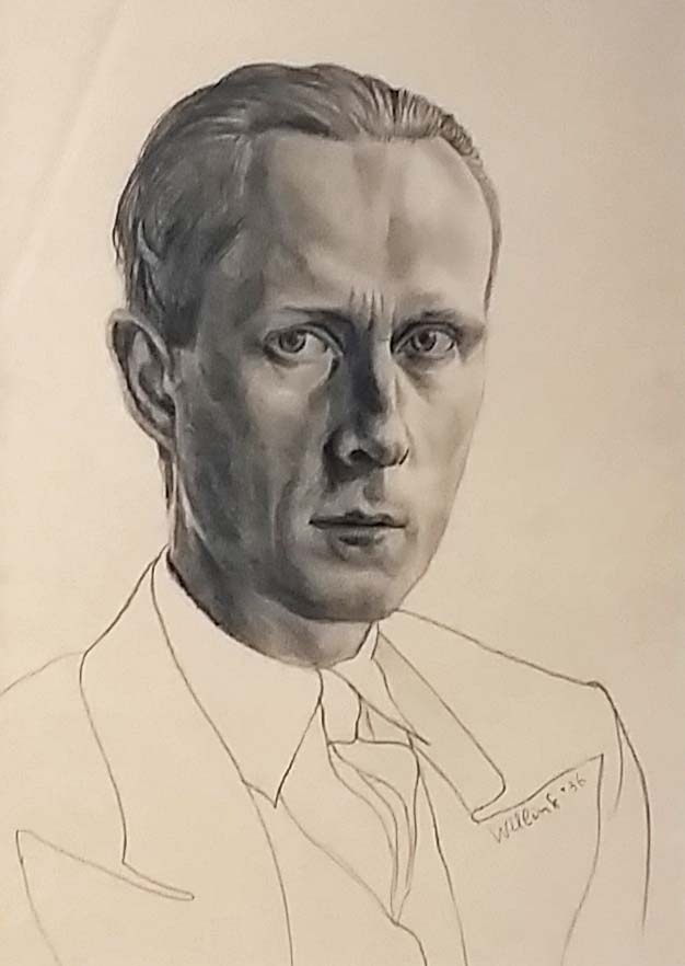 Kasteel Ruurlo Carel-Willink-zelfportret-1936-potlood-coll.-Museum-MORE-foto-Wilma-Lankhorst