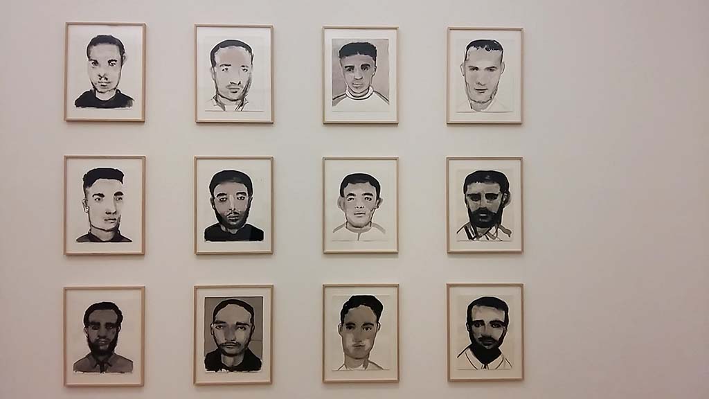 Migratie in de kunst Young-Men-2003-2006-@Marlene-Dumas-coll-Stedelijk-foto-Wilma-Lankhors