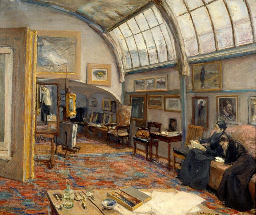 Max Liebermann -Het-atelier-van-de-kunstenaar-1902-coll-Kunstmuseum-St.-Gallen