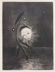 Odilon_Redon_Moerasbloem_serie-Himmage-aan-Goya-1885_-foto-wilma-Lankhorst.