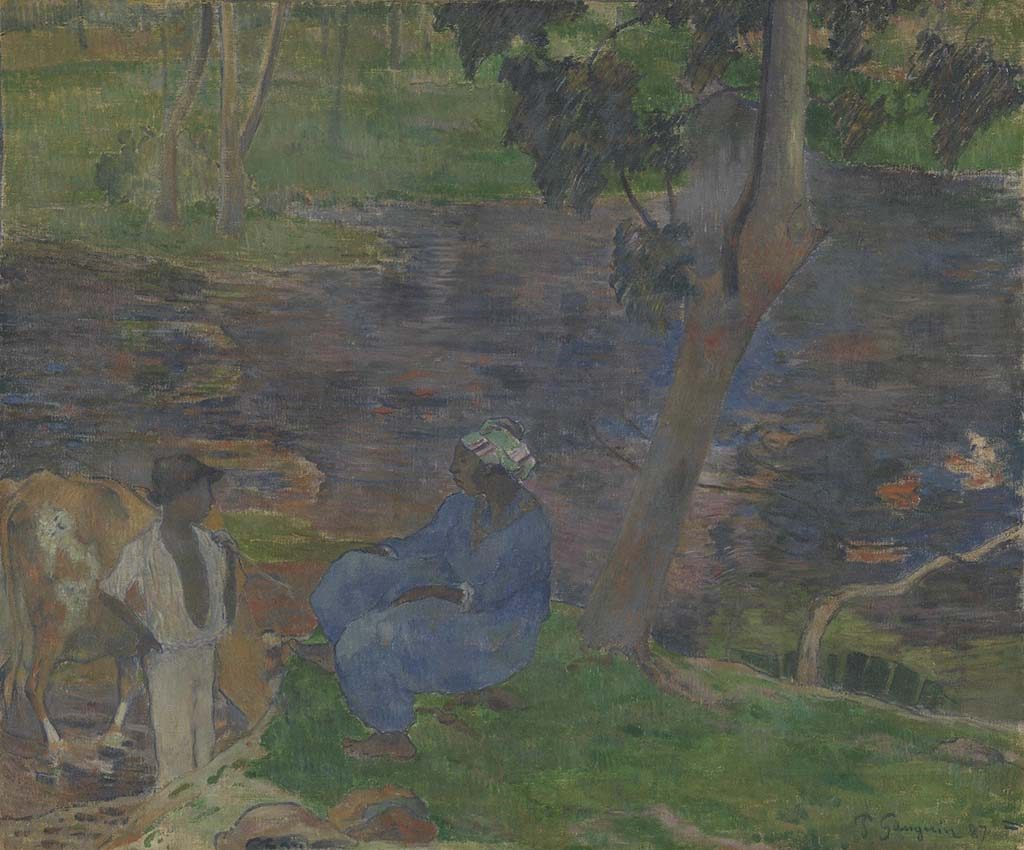 Gauguin_Aan-de-oever-van-de-rivier_-Martinique-_1887-coll-Van-Gogh-Museum
