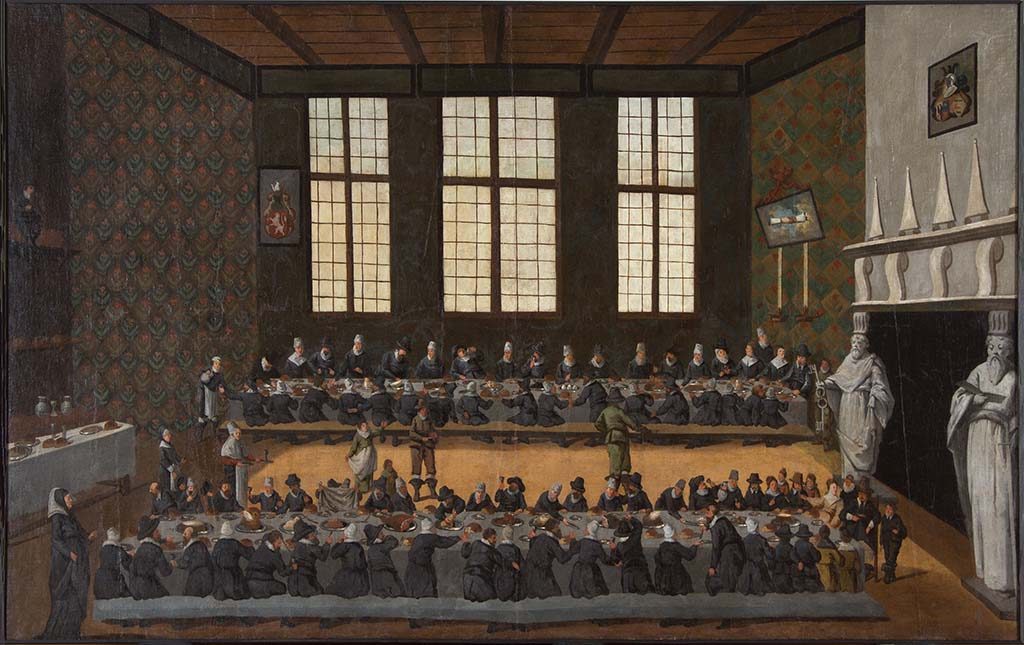  Huwelijksmaal-Eraert-van-Pipenpoy-met-Jel-van-Liauckema-in-de-grote-zaal-van-Liauckemastate-te-Sexbierum-1616