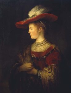 Rembrandt Saskia-en-profil-1633-1642-Museumslandschaft-Hessen-Kassel-Gemäldegalerie-Alte-Meister