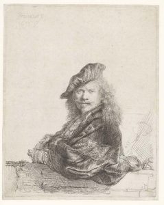 Alle_Rembrandts_Rembrandt-van-Rijn-Zelfportret-met-de-onderarm-leunend-op-een-stenen-dorpel-1639.