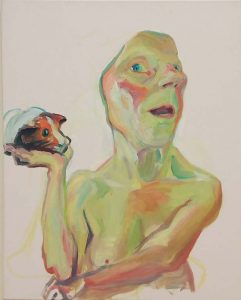 Maria_Lassnig-zelfportret-met-cavia-2000-foto-Wilma-Lankhorst