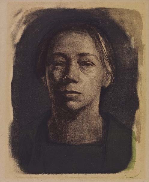 Käthe-Kollwitz-zelfporrtret-1904-Parijs-collectie-KKMK