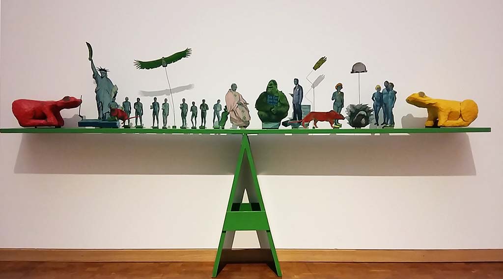 Museum-Ludwig-Hahn-Collection_Green-seesaw-1968-1969-©OyvindFahlström-foto-Wilma-Lankhorst