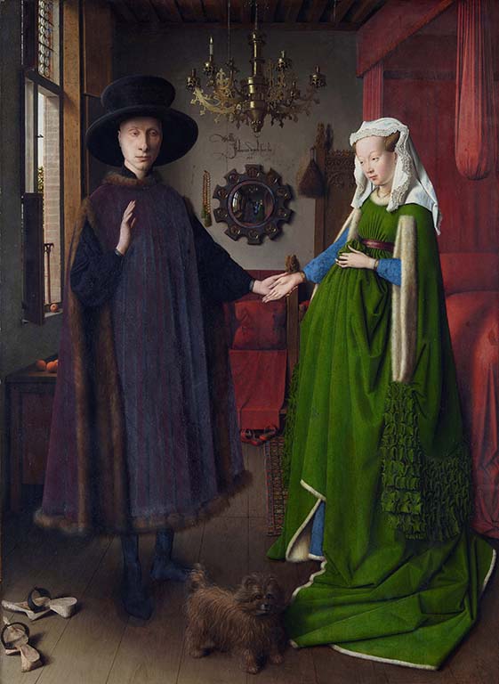 Jan-van_Eyck-1431-1506-Giobanni-Arnolfini-en-zijn-vrouw-dubbelportret-1434-coll.-Portrait-Gallery-in-London