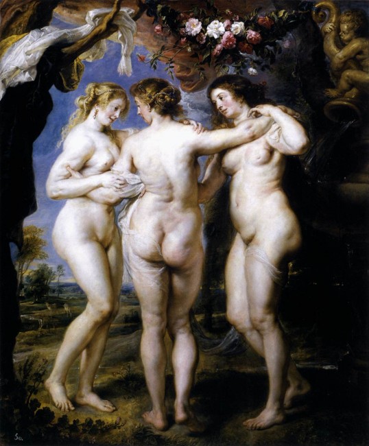 Peter-Paul-Rubens-de-drie-gratien-1623-coll. Prado Madrid