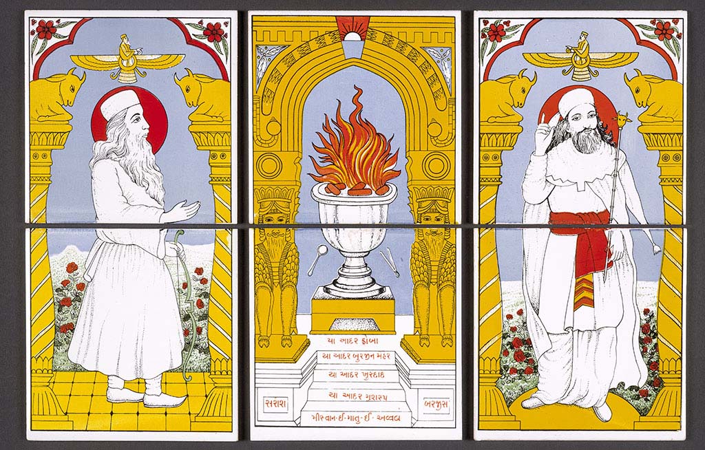 Leven met goden _-thema-vuur_-Zoroastrian-tiles-British-Museum