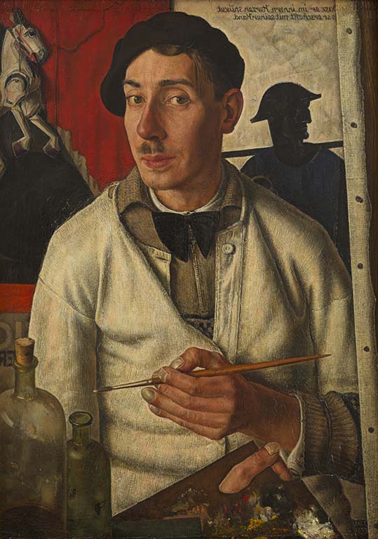de-serene-blik-Dick-Ket-Zelfportret-met-baret-1933-coll-Museum-Arnhem.