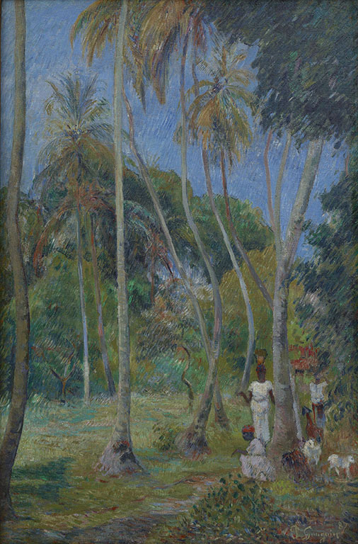 Gauguin_Weg_onder_palmen