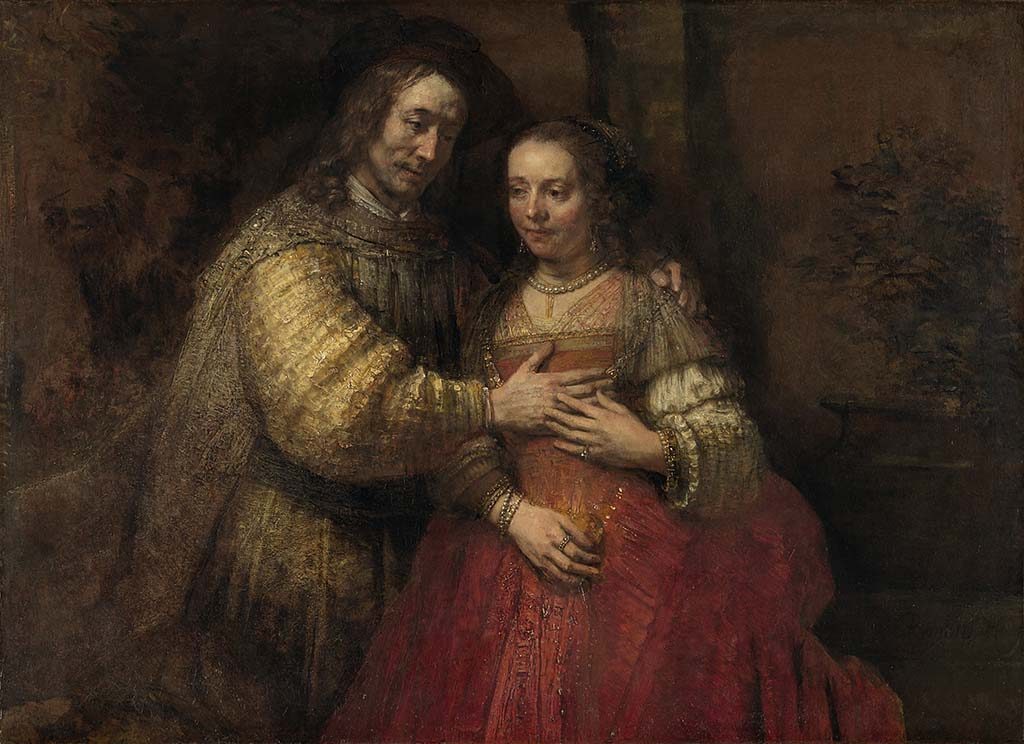 Alle Rembrandts Rembrandt-van-Rijn-Isaak-en-Rebekka-bekend-als-Het-Joodse-bruidje-ca.-1665-ca.-1669