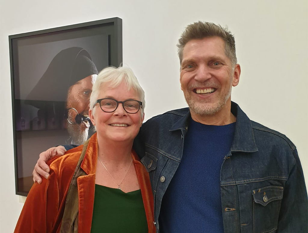 Erwin Olaf en Wilma Lankhorst in het Kunstmuseum in Den Haag (2019) © foto Sandra Singh