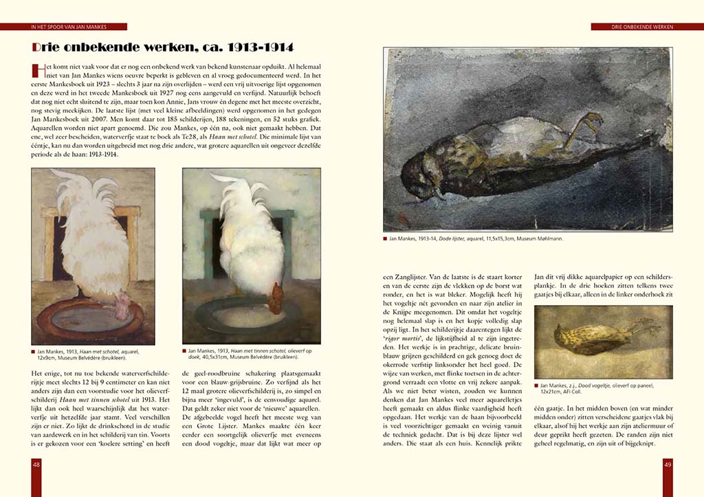 In_het_spoor_van_Mankes p48-49 drie onbekende werken © foto Museum Mohlmann