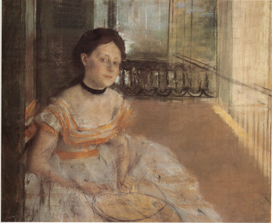 Arthur Japin Edgar Degas, Woman Seated on a Balcony, New Orleans, 1872-73, Courtesy of Ordrupgaard, Photo credit: Anders Sune Berg