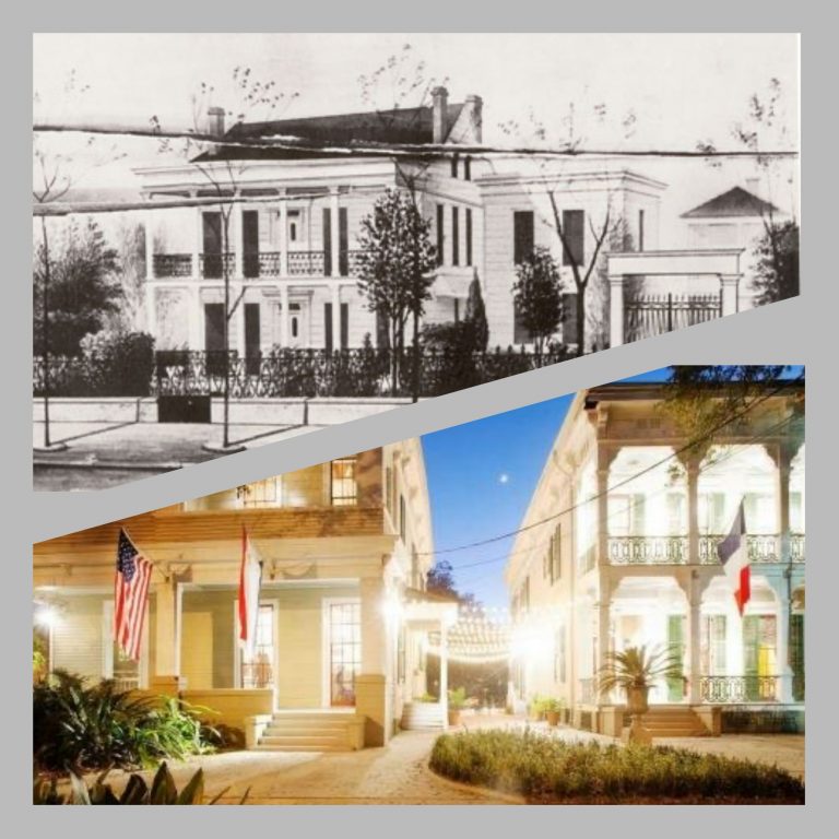 Arthur Japin Mrs. Degas _2 x woonhuis in New Orleans © collage Wilma_Lankhorst