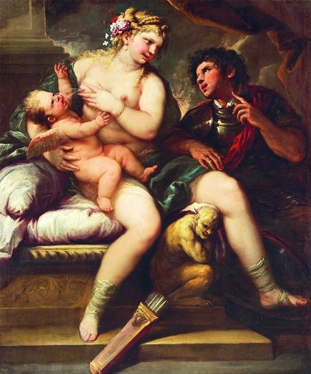 Luca_Giordano Venus - Cupido en Mars (1663) Napels Museo e Real Bosco