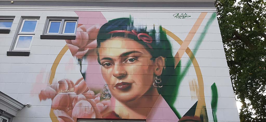 Viva la Frida Frida_Street art Assen © foto Wilma_Lankhorst.