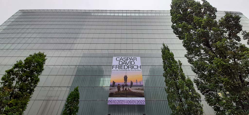 Leipzig MdbK voorgevel met affiche Caspar David Friedrich © foto Wilma_Lankhorst