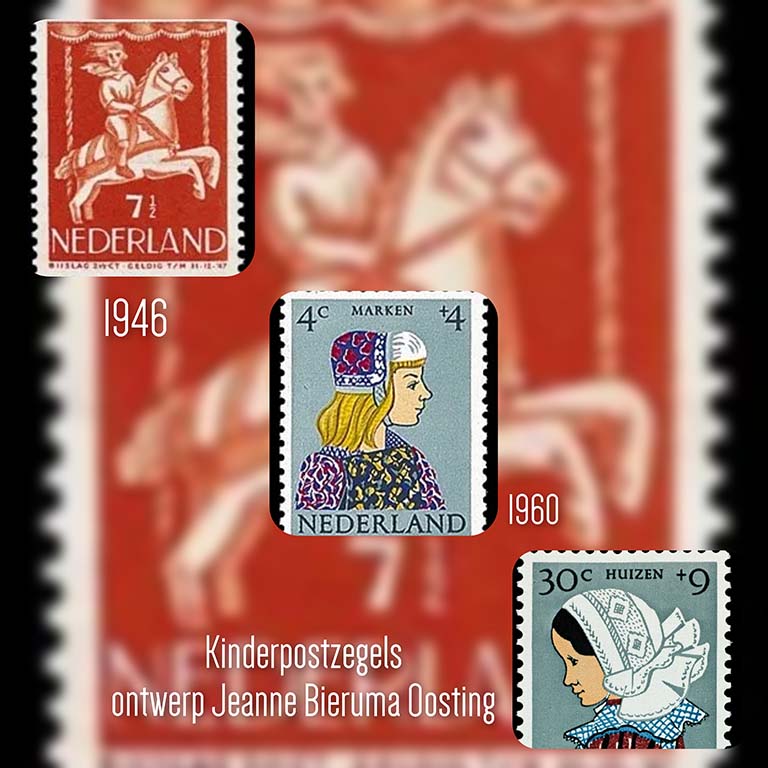 Jeanne Bieruma Oosting Kinderpostzegels 1946 - 1960 © Jeanne Bieruma Oosting bron - kinderpostzegels.nl