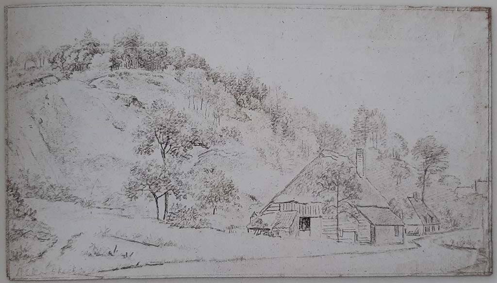 B.C. Koekkoek - Gezicht op de weg langs de Beekse heuvelrug (1828) © foto Wilma_Lankhorst