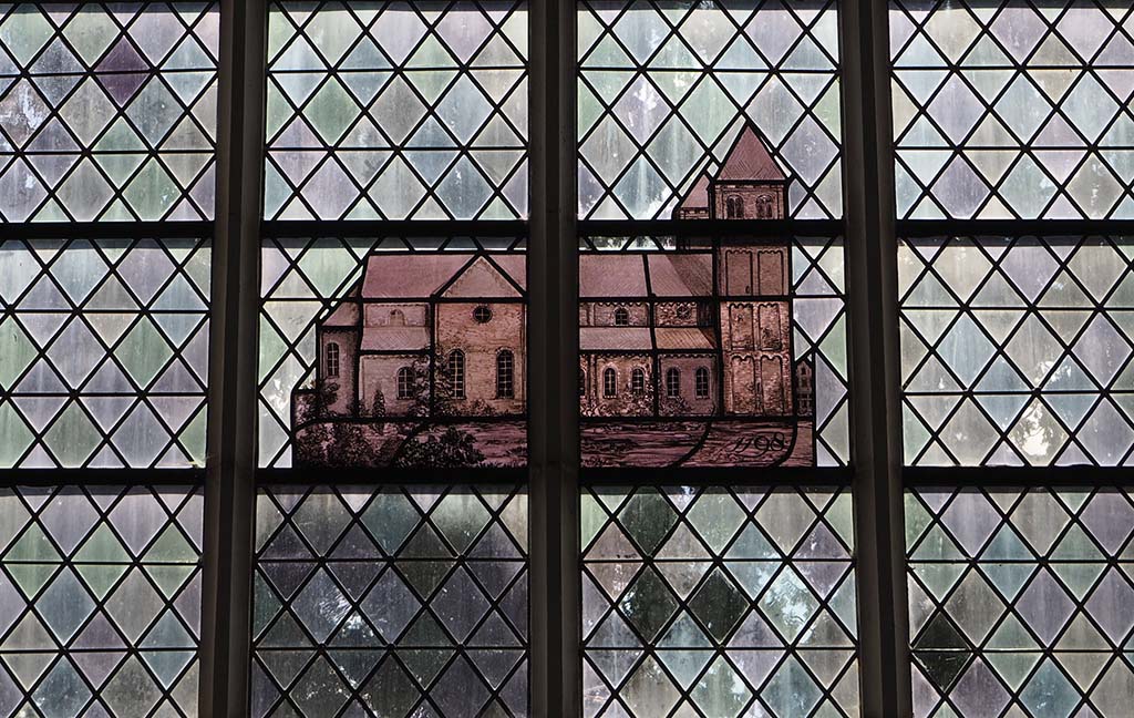 Deventer De Bergkerk in glas en lood © foto Wilma Lankhorst.