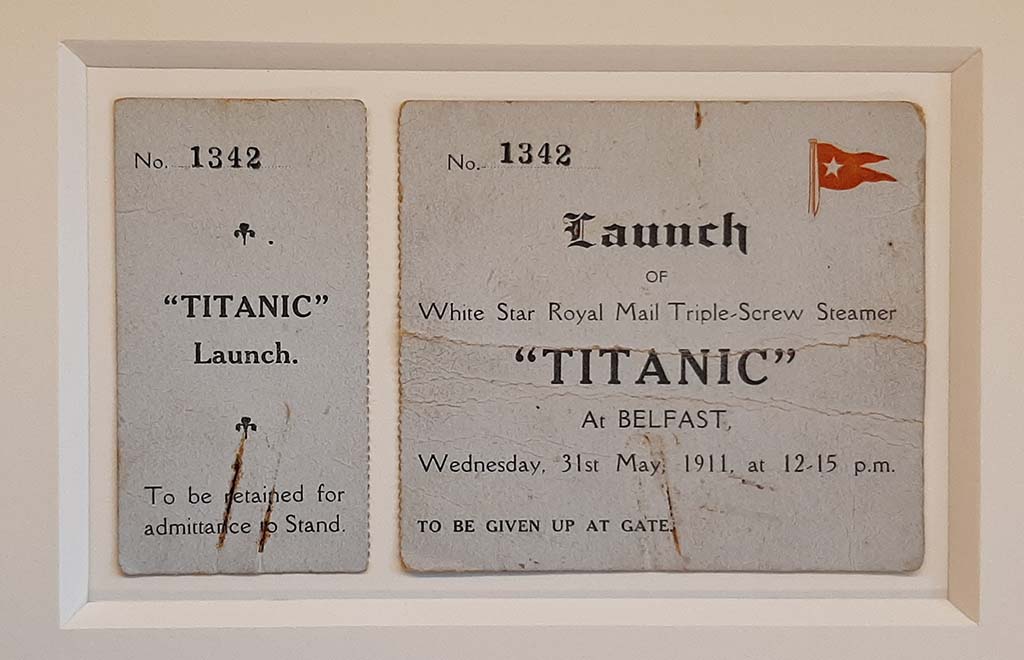 Titanic Belfast Uitnodiging voor de tewaterlating van de Titanic © foto Wilma_Lankhorst.
