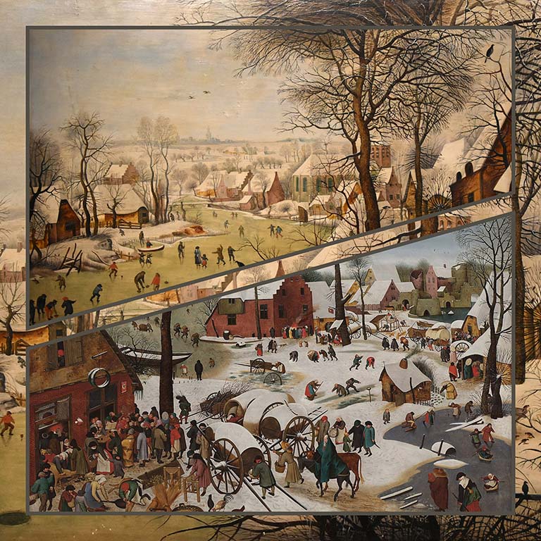 Winterpret Pieter Brueghel de Jonge Collectie Noordbrabants Museum