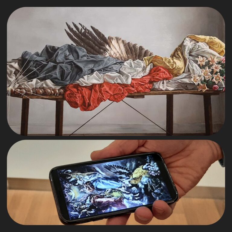 Museum MORE El Greco Maria Hemelvaart op smartphone © foto Wilma_Lankhorst