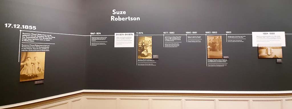 Suze Robertson Het verhaal begint met de tijdlijn van haar leven in Panorama_Mesdag © foto Wilma_Lankhorst