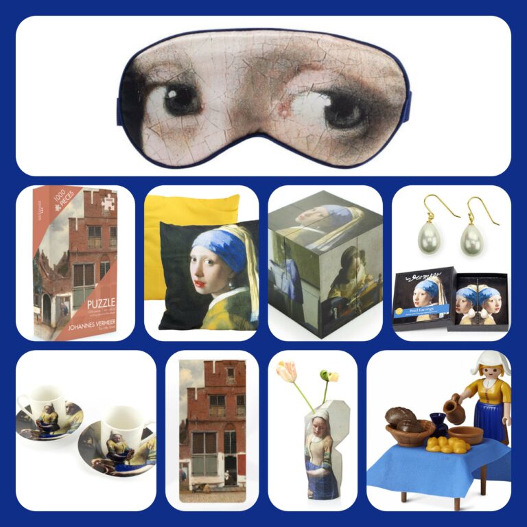 Vermeer mania collage met souvenirs
