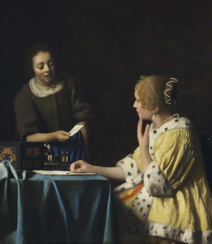 Vermeer mania Dame met dienstmeid (1665-67) © Johanes Vermeer © The Frick Collection