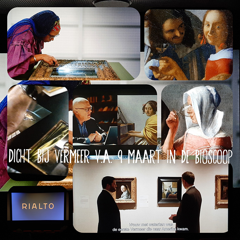 Vermeer mania Film Dicht bij Vermeer © Suzanne Raes © collage Wilma_Lankhorst