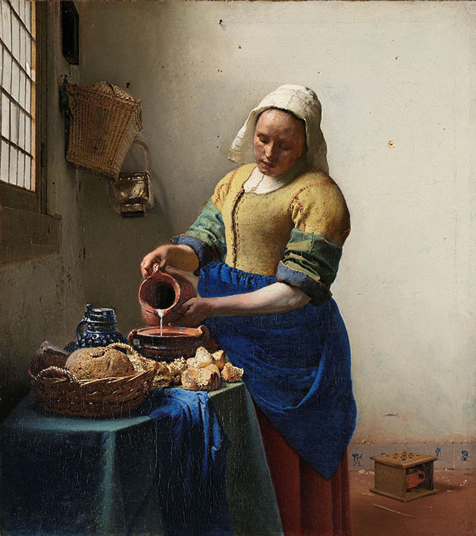 Vermeer mania Het melkmeisje © Johannes Vermeer(ca. 1660) Collectie Rijksmuseum Amsterdam Johannes Vermeer