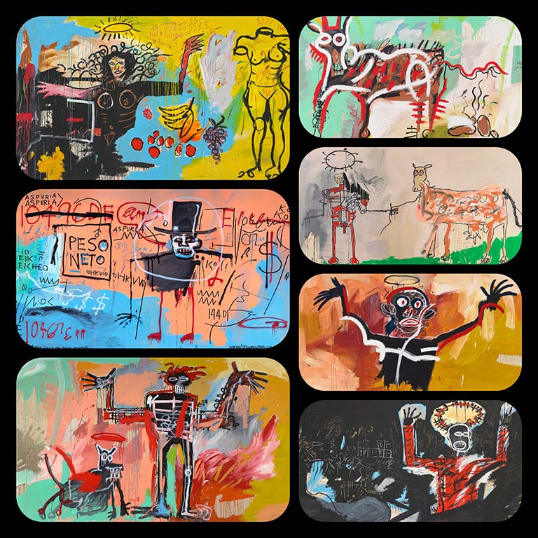 Basel Jean-Michel Basquiat serie Modena Paintings (1982) © collage Wilma_Lankhorst