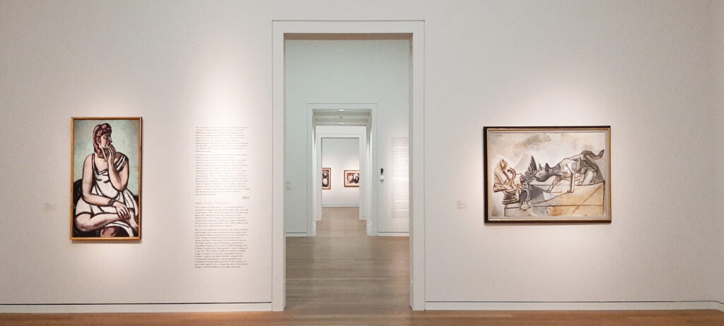 Picasso en Max Beckmann Doorkijkje in de expositie © foto Wilma_Lankhorst